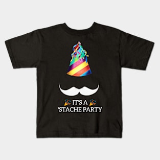 It's a 'Stache Party Kids T-Shirt